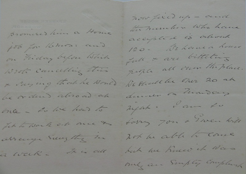 Letter from Arthur E to W Robert Elliott informing of marriage of Honour p2 SMALL.jpg