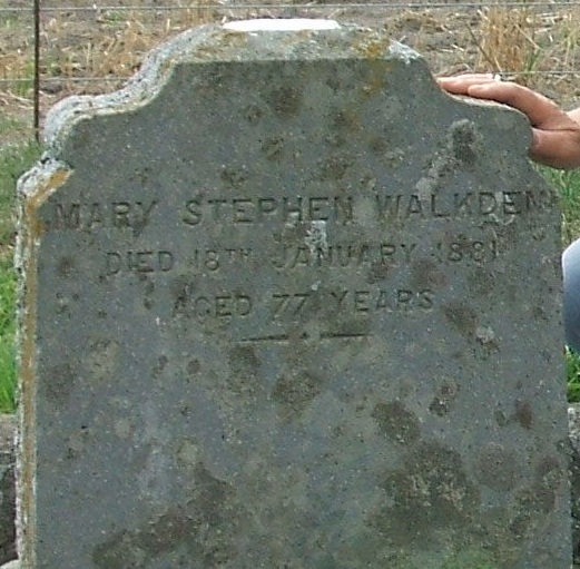 Mary Stephen Walkden nee Dougan gravestone in Christchurch NZ.jpg