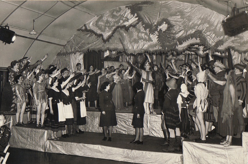 Ronald Barton in pageant to celebrate end of war. High Wycombe bomber command.jpg