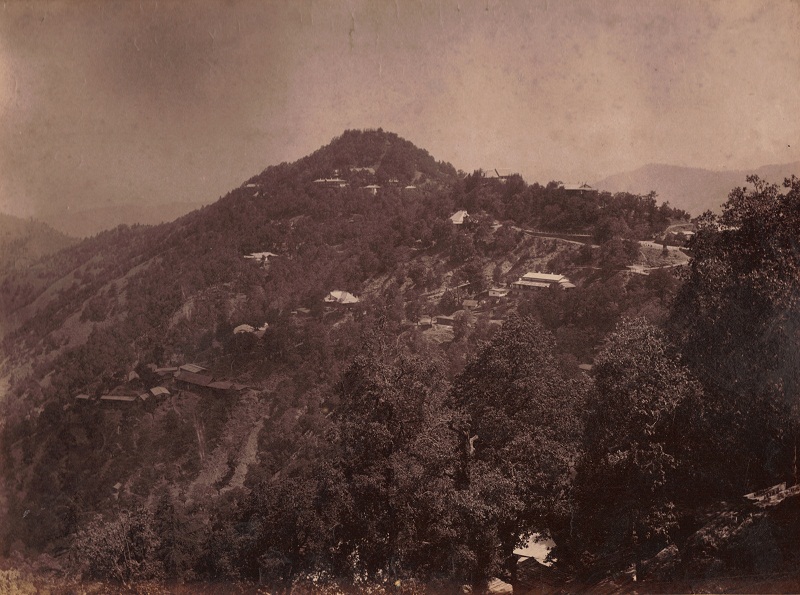 Shimla, India (possibly Longwood, with Woodhall Cottage near the middle).jpg