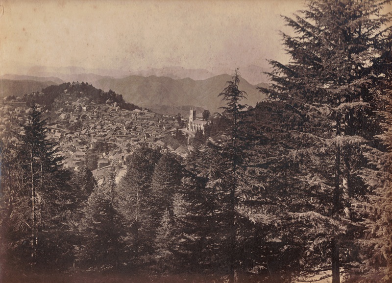 Shimla, India with Christ Church prominently visible.jpg
