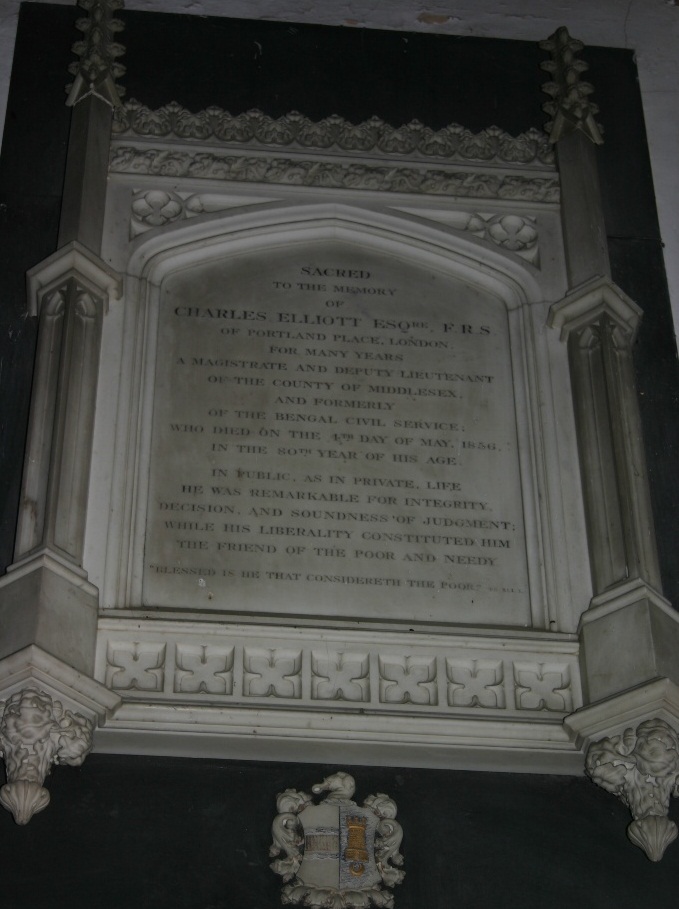 St Marys Tattingstone monument to Charles Elliott.jpg