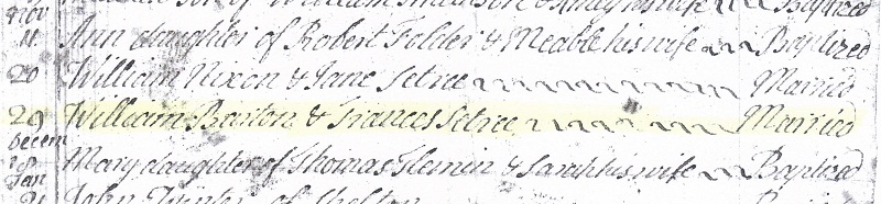 William Barton Frances Setree marriage Skelton register SNIPPET.jpg